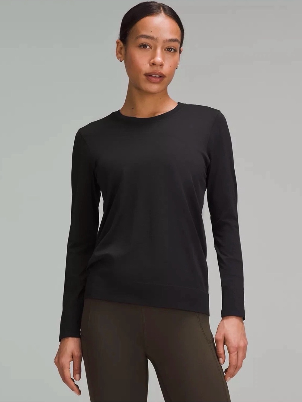 Lululemon Swiftly Tech Long Sleeve 2.0 Black Hip Length
